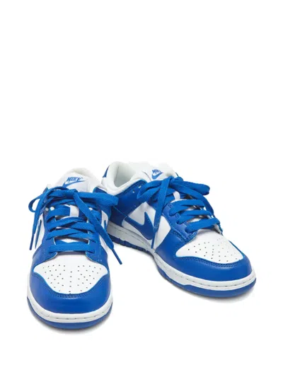 Pre-owned Nike Leather Low Top Shoes In Blue