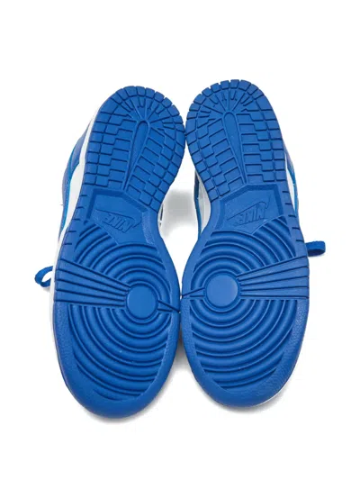 Pre-owned Nike Leather Low Top Shoes In Blue