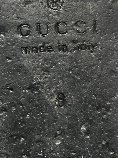 Pre-owned Gucci Patterned Mules In Neutral