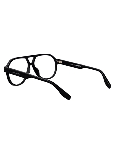 Marc Jacobs Black Acetate Glasses In Black