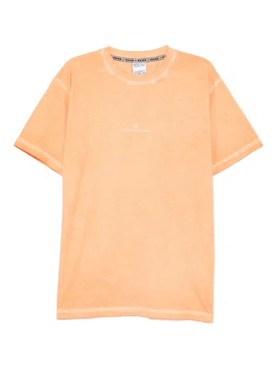 County Of Milan Printed T-shirt In Orange
