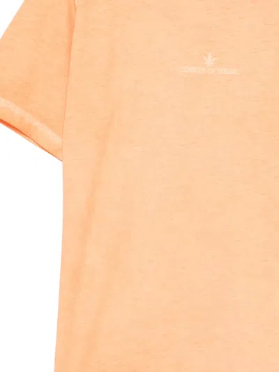 County Of Milan Printed T-shirt In Orange