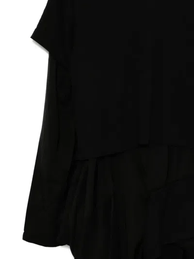 Comme Des Garçons Layered T-shirt In Black