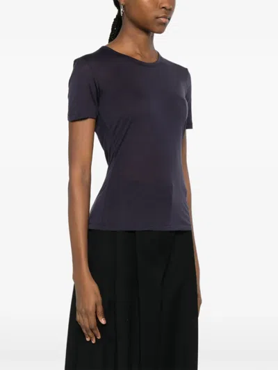 Anine Bing Sylvie Crew-neck Short-sleeve T-shirt In Blue