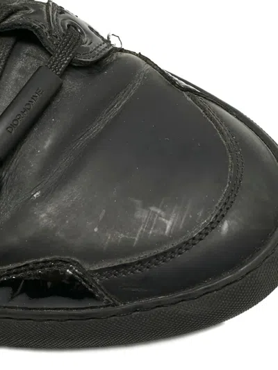 Pre-owned Dior Lace-up Sneakers In Black