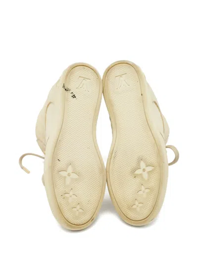 Pre-owned Louis Vuitton Cliff High-top Sneakers In Neutral