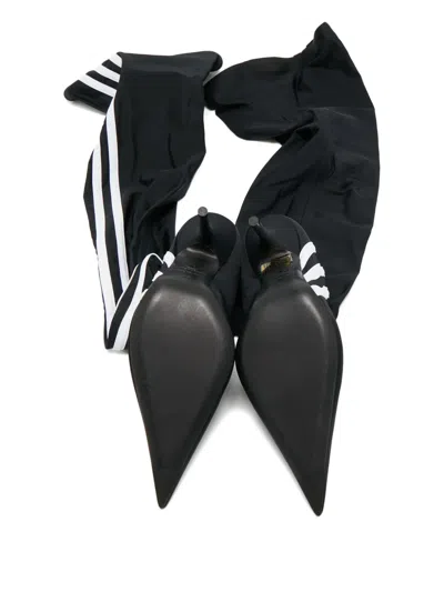 Pre-owned Balenciaga X Adidas Knife Over-the-knee Boots In Black