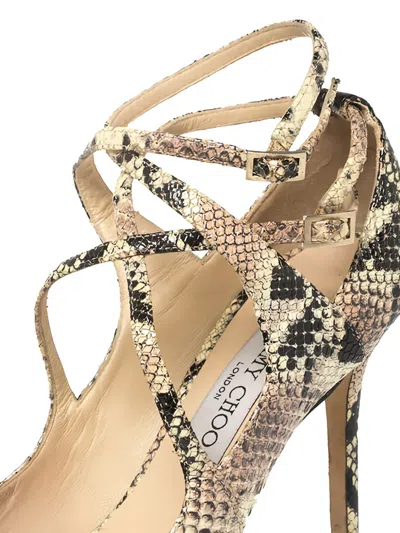 Pre-owned Jimmy Choo 451086 Multicolor In Neutral