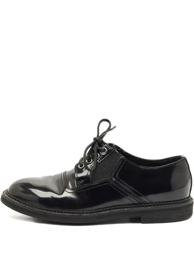 Pre-owned Dolce & Gabbana Lace-up Derby Shoes In Black