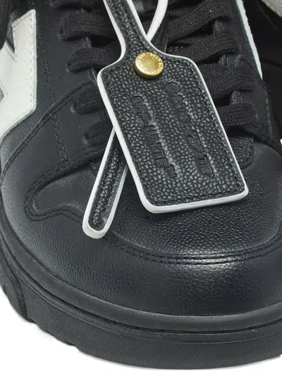 Pre-owned Off-white Hg Runner Leather Sneakers In Black