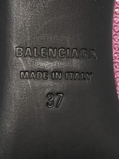 Pre-owned Balenciaga Knife Crystal Pumps In Pink