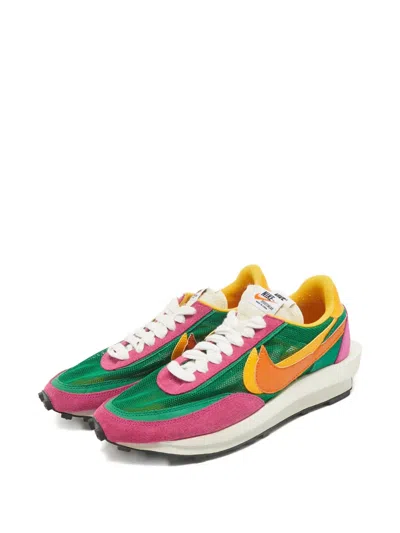 Pre-owned Sacai Lace-up Sneakers In Green