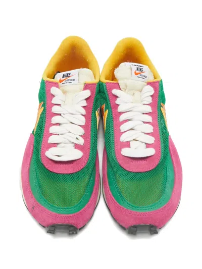 Pre-owned Sacai Lace-up Sneakers In Green