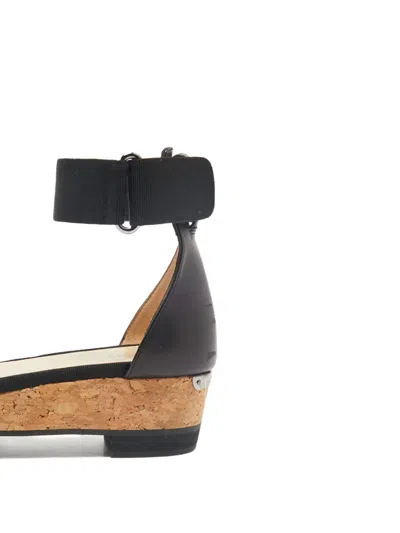 Pre-owned Jimmy Choo 2024 45mm Snakeskin Sandals In Black