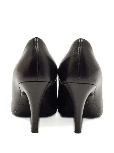 Pre-owned Balenciaga Pointed Leather Pumps In Black