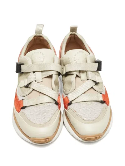 Pre-owned Chloé Sonnie Sneakers In Neutral
