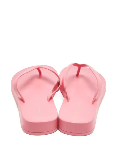 Pre-owned Dior Sea Logo-detail Strap Flip-flops In Pink