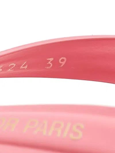 Pre-owned Dior Sea Logo-detail Strap Flip-flops In Pink