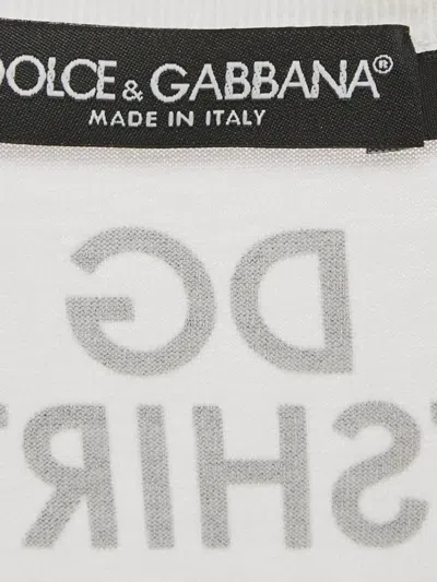 Pre-owned Dolce & Gabbana Dg-print Tank Top In White