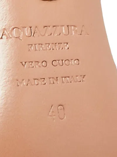 Pre-owned Aquazzura Slingback Sandals In White