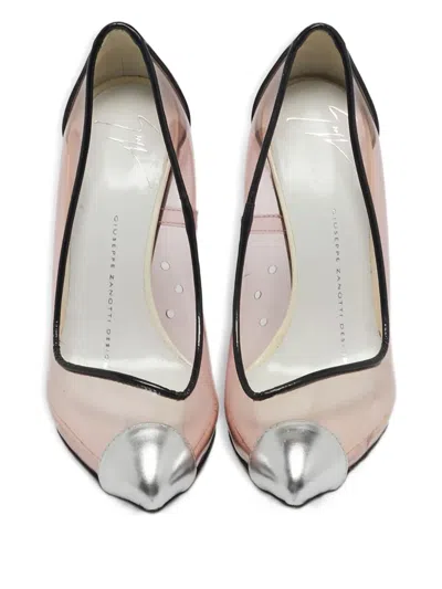 Pre-owned Giuseppe Zanotti Transparent Point-toe Pumps In White