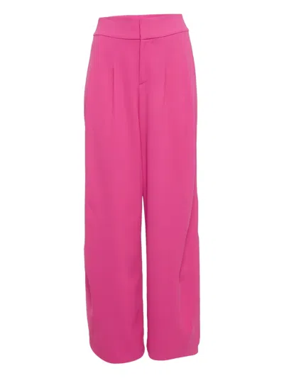 Pre-owned Alice And Olivia Concealed-fastening Trousers In Pink