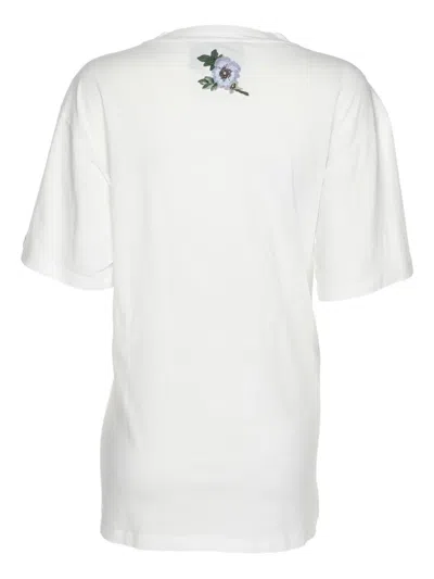 Pre-owned Gucci Logo-print T-shirt In White