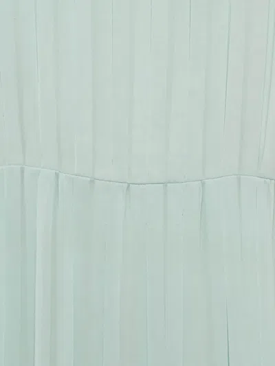 Pre-owned See By Chloé Vintage Pleated Sleeveless Dress In Green