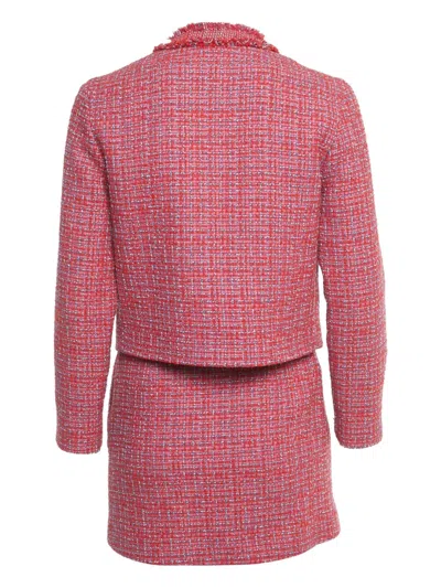 Pre-owned Maje Tweed Suit In Pink