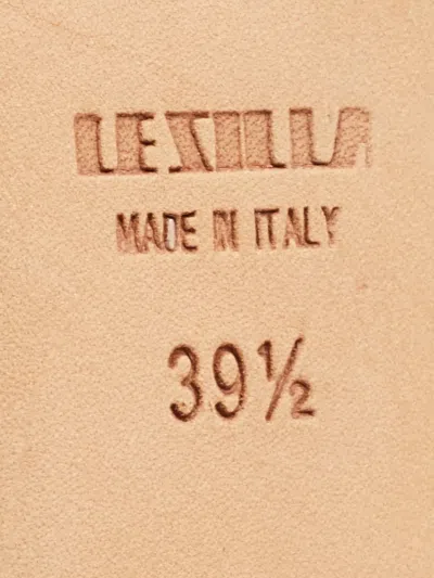 Pre-owned Le Silla 2024 Satin Platform Pumps In Blue