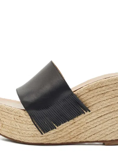 Pre-owned Chloé 110mm Estel Espadrilles In Black