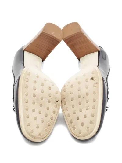 Pre-owned Tod's Vintage 90mm Patent-leather Pumps In Blue