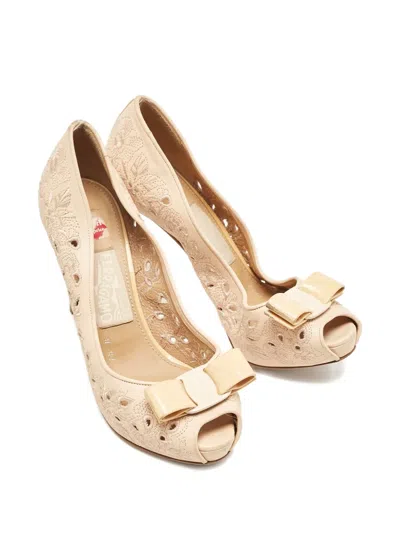 Pre-owned Ferragamo 1155668 Orange In Neutral