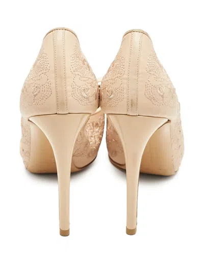 Pre-owned Ferragamo 1155668 Orange In Neutral