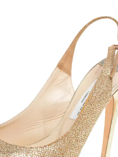 Pre-owned Jimmy Choo 460843 Gold