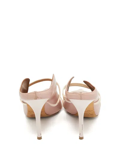 Pre-owned Malone Souliers  100mm Maureen Pointed-toe Mules In Pink