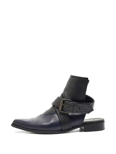 Pre-owned Alexander Mcqueen Grace Boots In Black