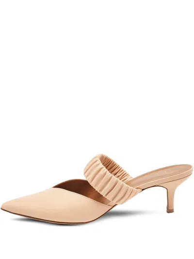 Pre-owned Malone Souliers 2024 70mm Maisie Mules In Neutral