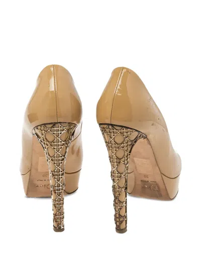 Pre-owned Dior 814220 Beige In Neutral