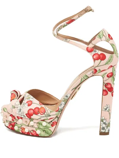 Pre-owned Aquazzura 150mm Harlow High-heel Sandals In Neutral