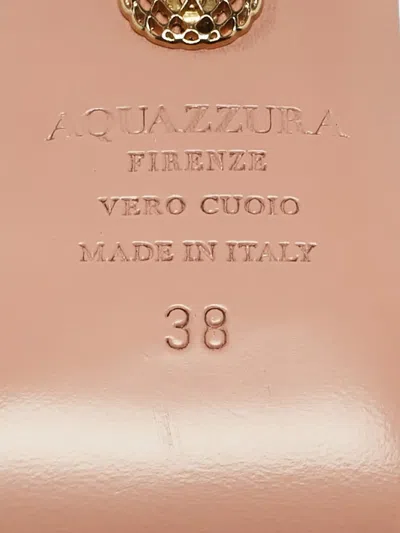 Pre-owned Aquazzura 115mm Crystal-embellishment Pumps In White