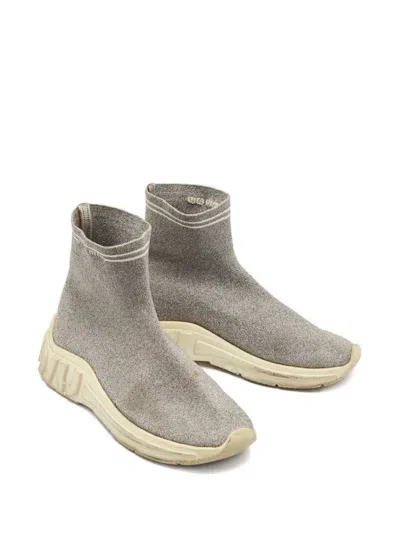 Pre-owned Miu Miu 1150364 Silver In Gray