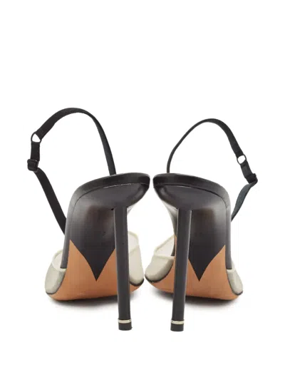 Pre-owned Alexander Wang 110mm Slingback Mesh Pumps In Black