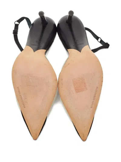 Pre-owned Alexander Wang 110mm Slingback Mesh Pumps In Black
