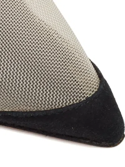 Pre-owned Alexander Wang 110mm Slingback Mesh Pumps In Black