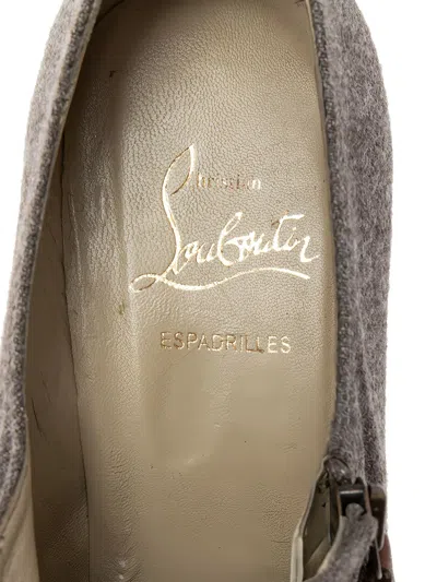 Pre-owned Christian Louboutin 2024 Zipper Wedge Sandals In Brown