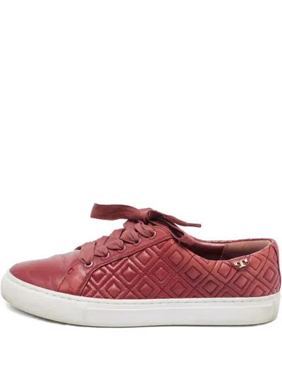 Pre-owned Tory Burch 2024 Marion Sneakers In Red