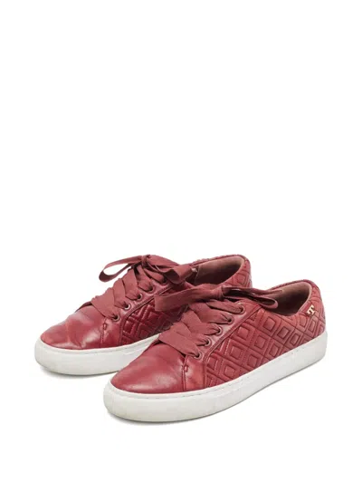 Pre-owned Tory Burch 2024 Marion Sneakers In Red