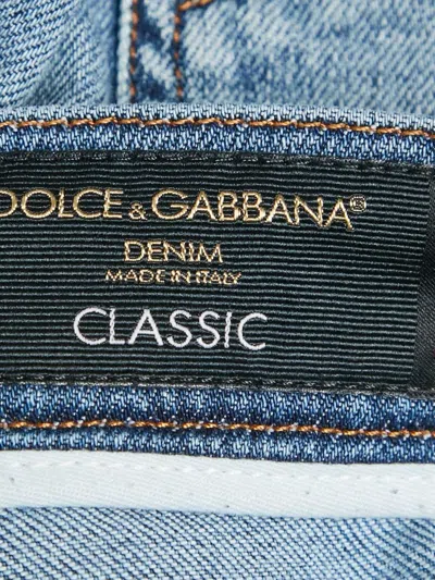 Pre-owned Dolce & Gabbana Distressed-effect Jeans In Blue