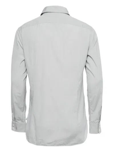 Pre-owned Hugo Boss Check Long-sleeve Shirt In Gray